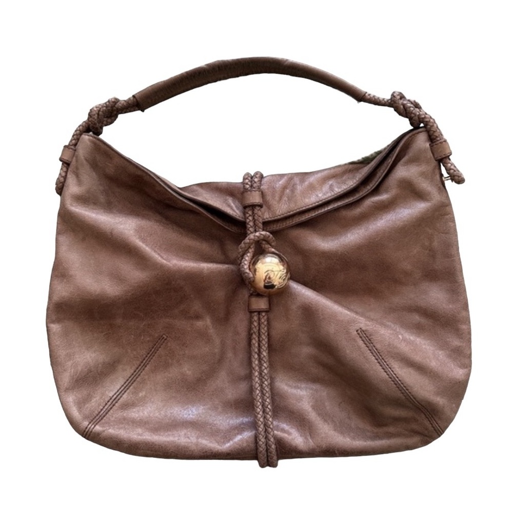 Ted Baker London Brown Leather Hobo Bag